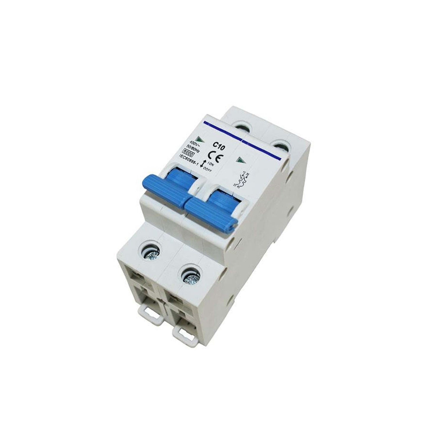 AC Zekeringsautomaat 10A 230V 2P Kar C