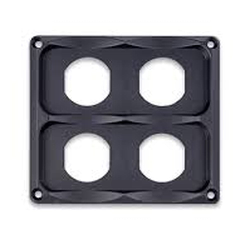 Afdekplaat voor 12V/USB inbouw (4x)