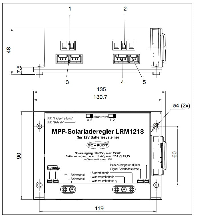 Schaudt LRM1218 MPPT 275/30