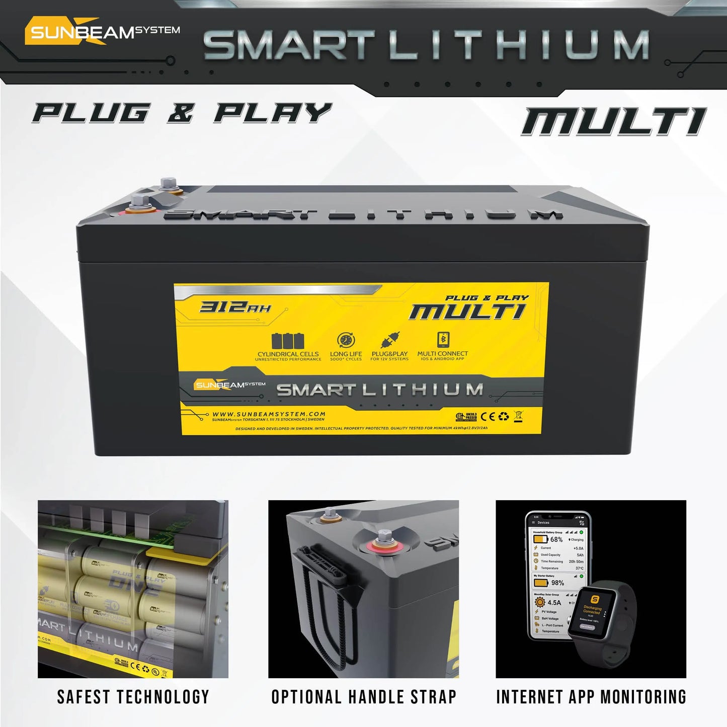 Smart Lithium Plug & Play MULTI 312Ah