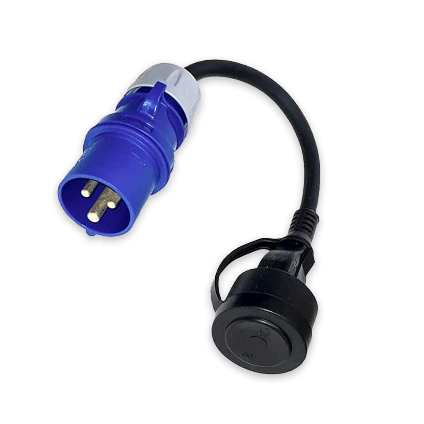 Verloopstekker 1 fase CEE 16A naar Schuko