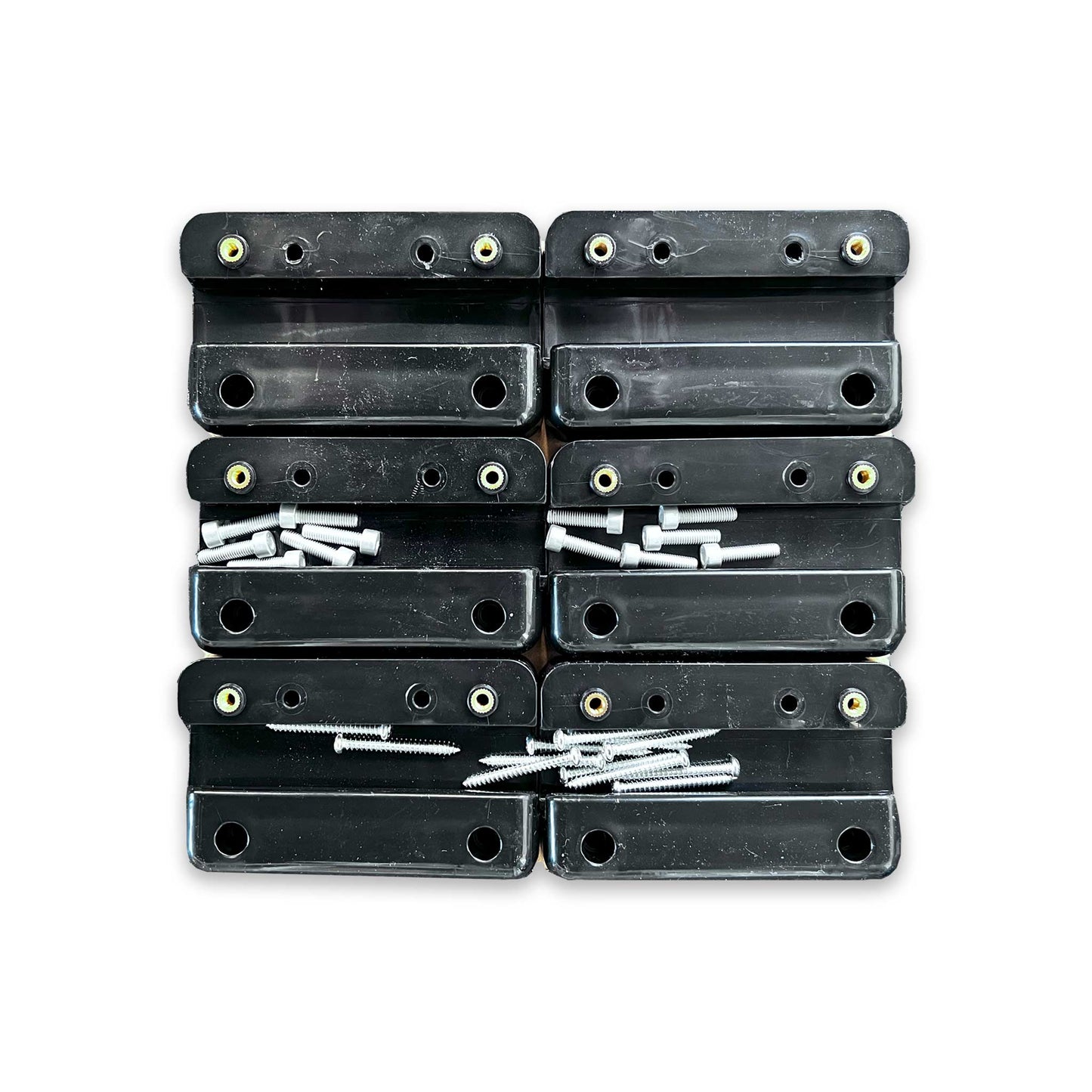 SolarFam platte brackets zwart (Set van 6)