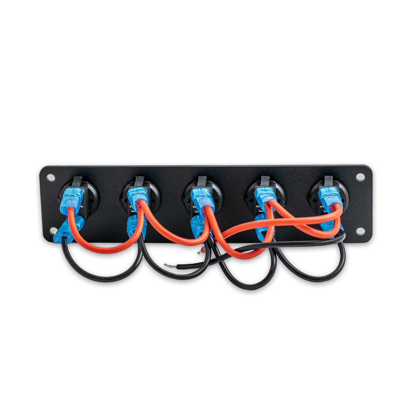 DC Rocker Switch paneel 5x schakelaars (12-24V 20A)