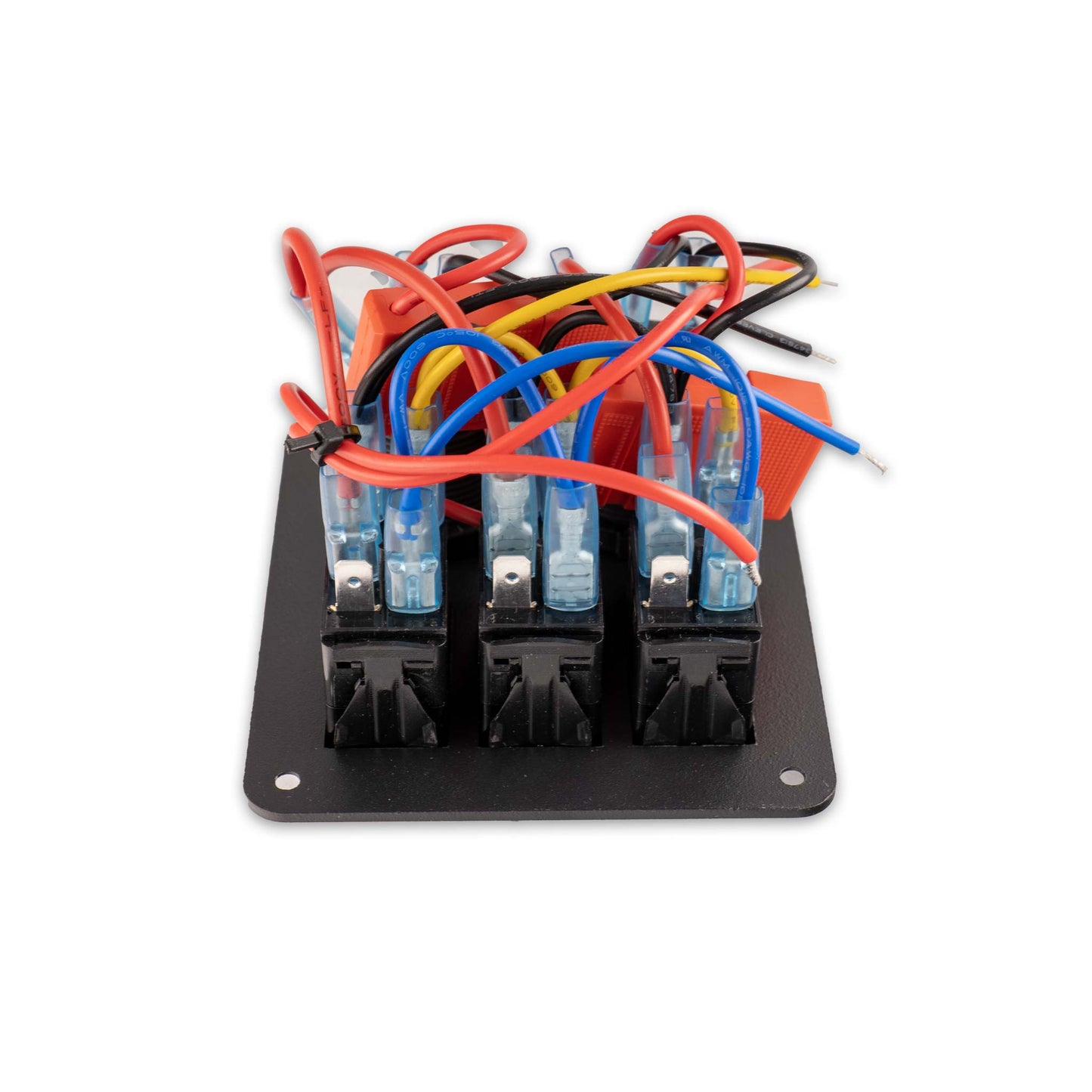 DC Rocker Switch paneel 3x schakelaars (aluminium)