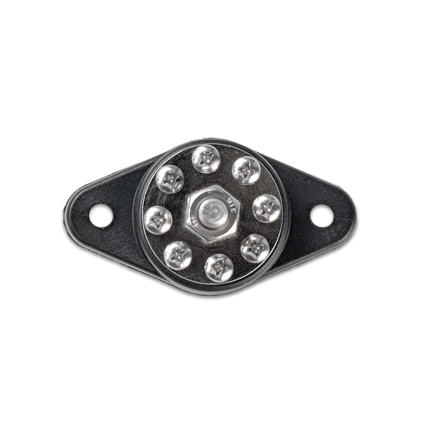 DC verdeelpunt 8-voudig M4 & enkele M8, zwart