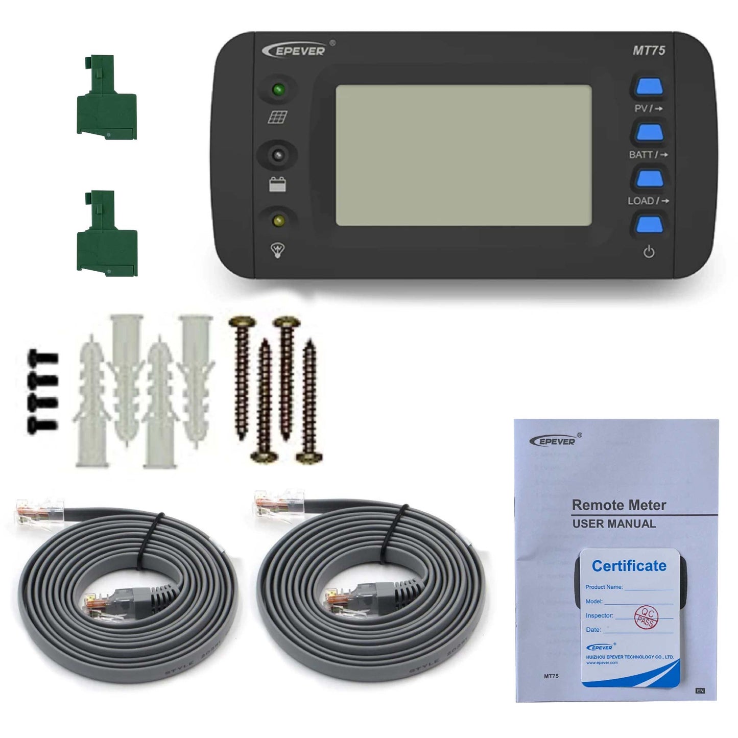 EpEver MT75 Remote Display – Monitor en Bedien je Off-Grid Systeem