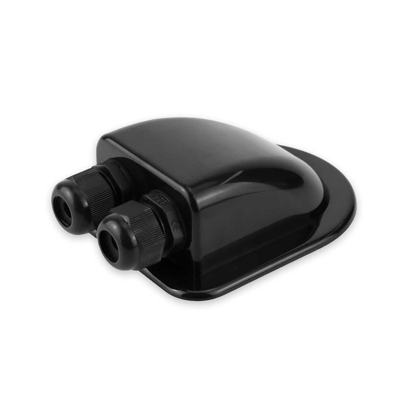 Kunststof dubbele dakdoorvoer zwart