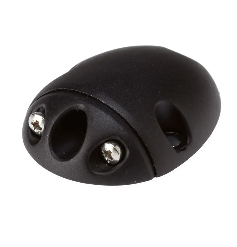 Talamex kunststof dakdoorvoer zwart 2x6 mm