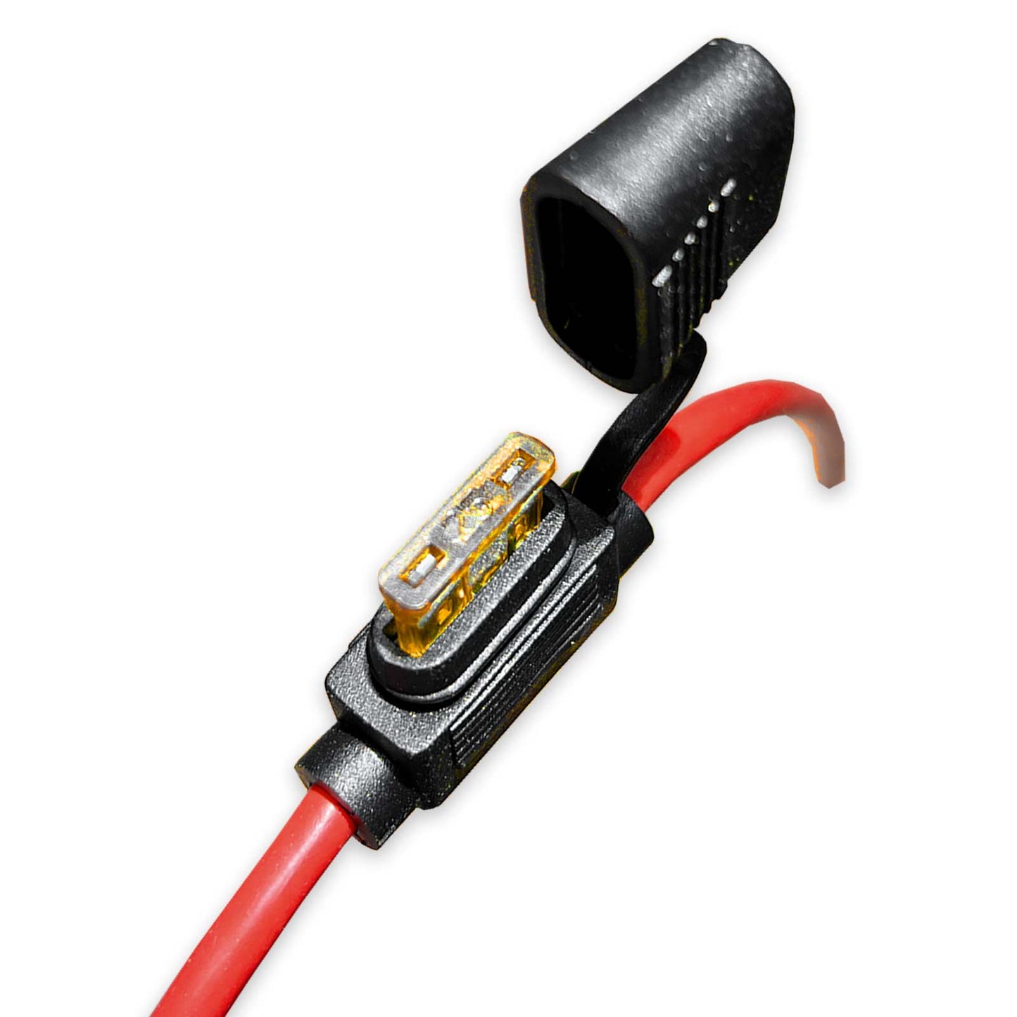 Accukabelset 6mm²  2 x 1m + 25A zekering