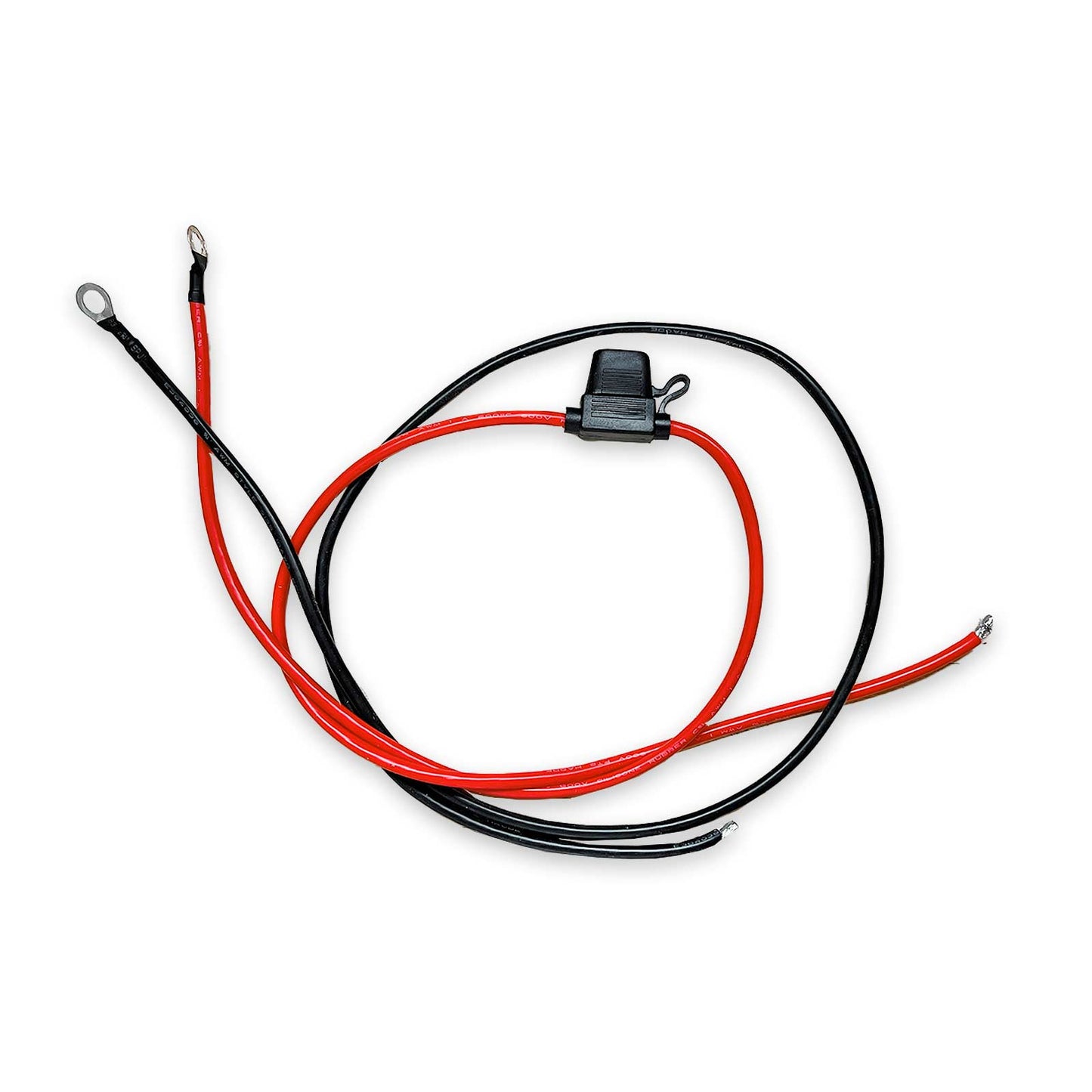 Accukabelset 4mm² 2 x 1m + 15A zekering