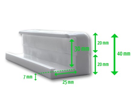 SolarFam platte brackets zwart (Set van 6)