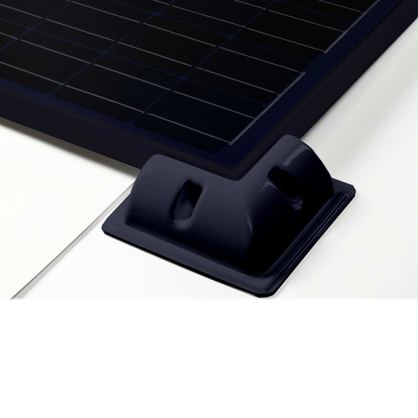 Solara ABS hoeksteunen zwart (Set van 4)