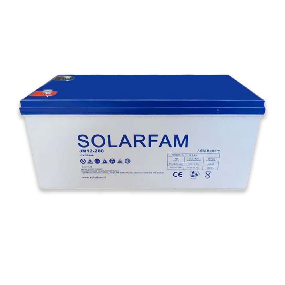 SolarFam AGM Deep Cycle accu 12V/200Ah