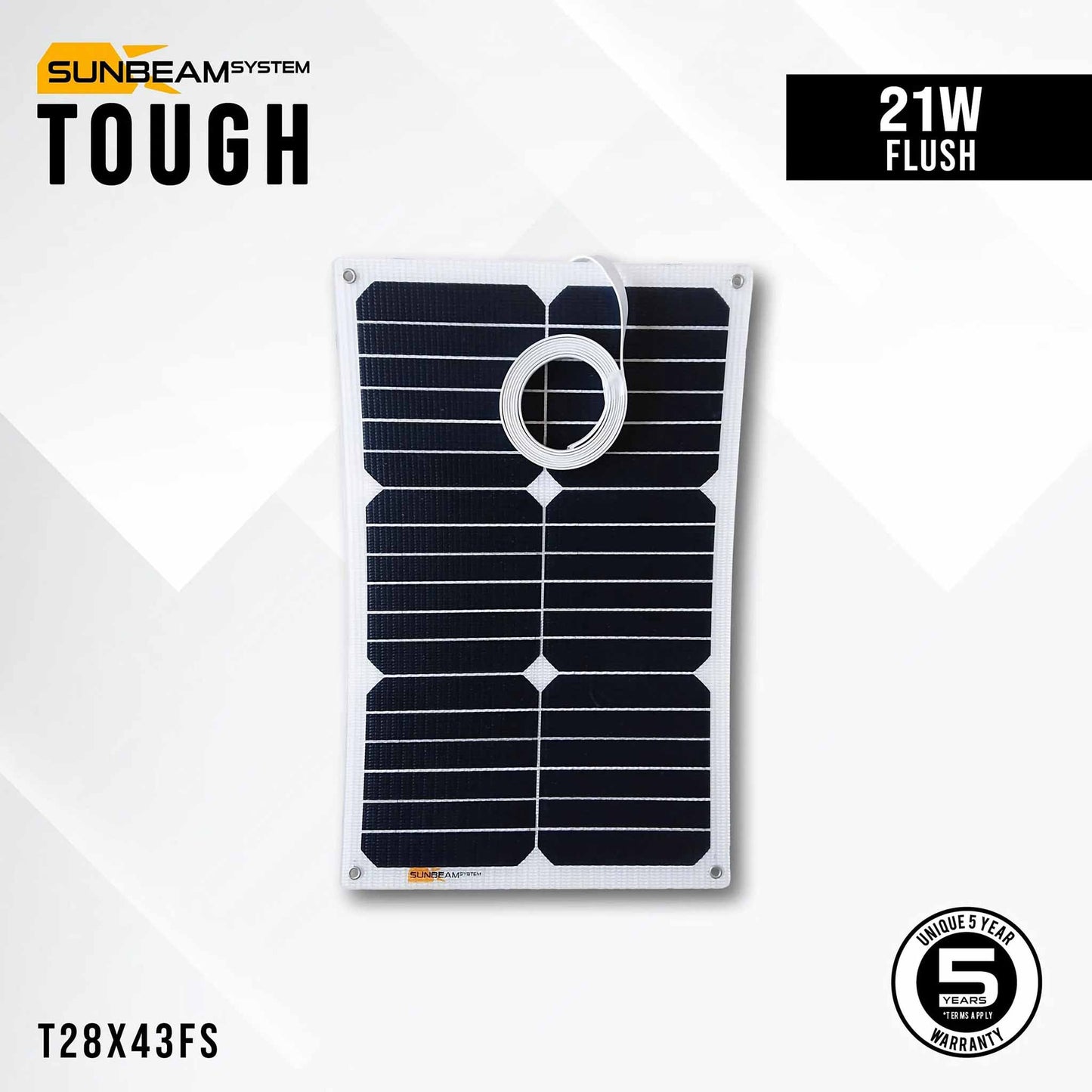 Sunbeam Tough 21Wp Flush (corner holes)