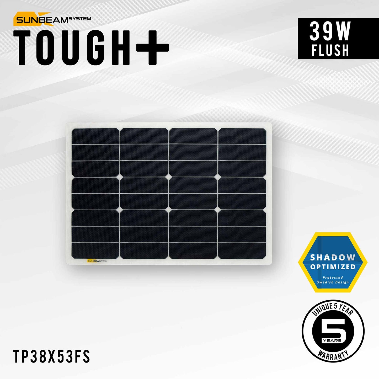 Sunbeam Tough+ 39Wp Flush