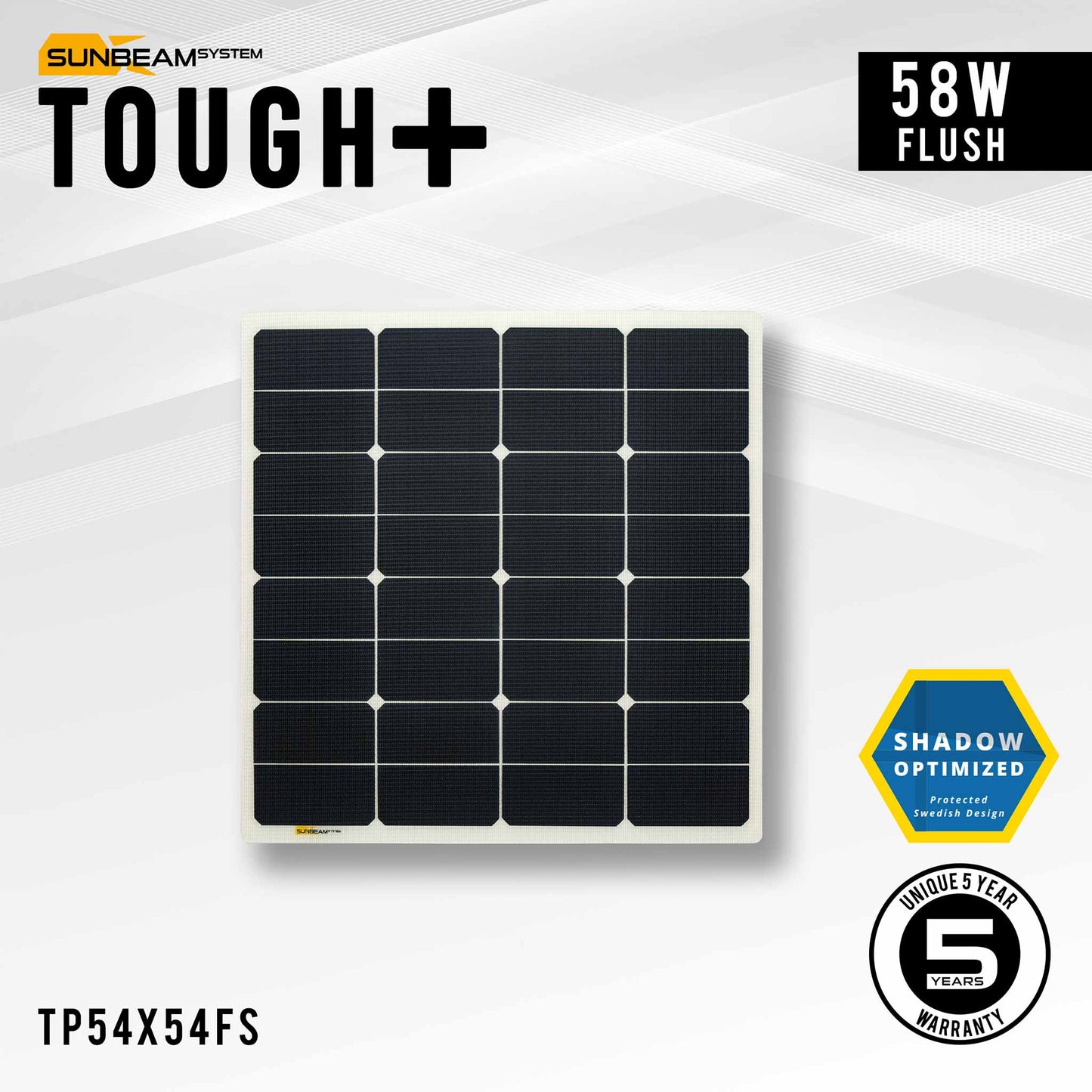 Sunbeam Tough+ 58Wp Flush