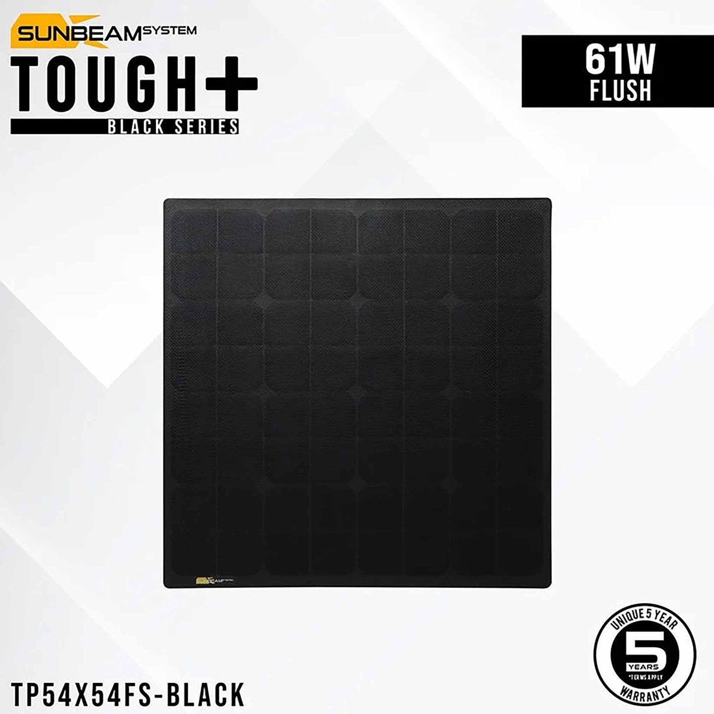 Sunbeam Tough+ Black 61Wp Flush