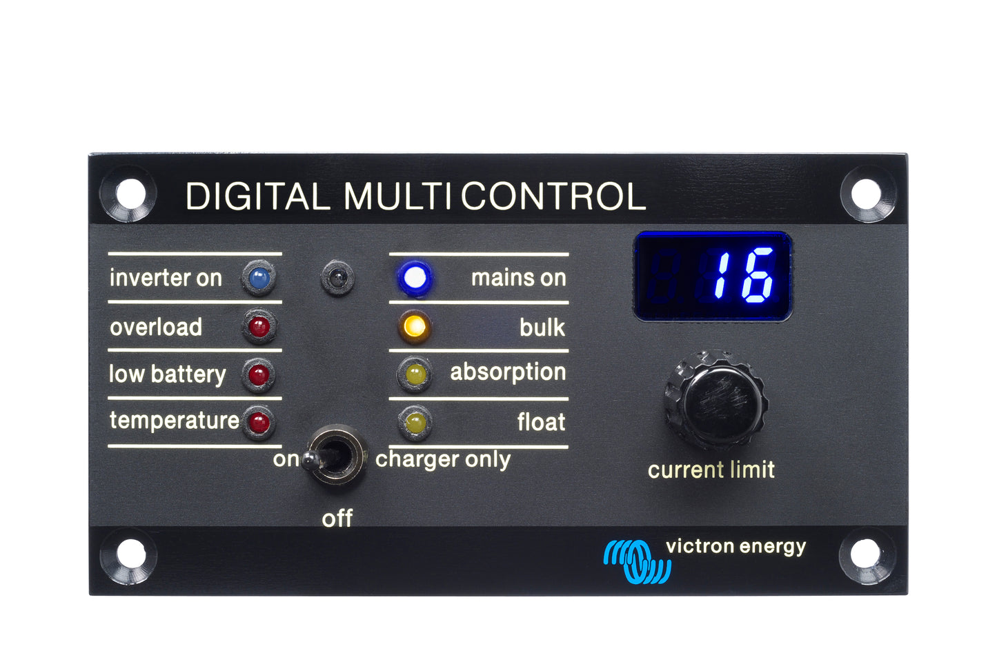 Optioneel Victron Digital Multi Control paneel voor bediening van EasyPlus-installaties