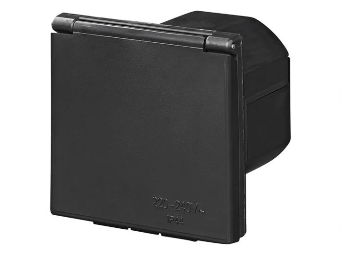 Walstroom Invoerdoos CEE Zwart met Deksel