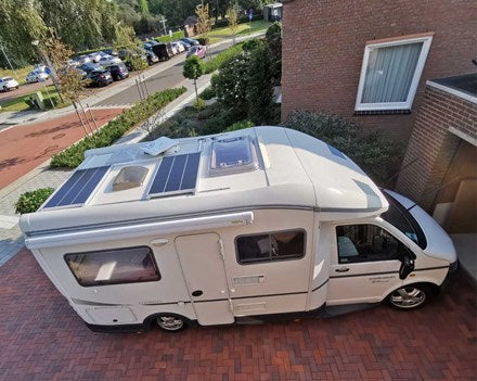 Vaste zonnepanelen met aluminium frame voor camper en boot