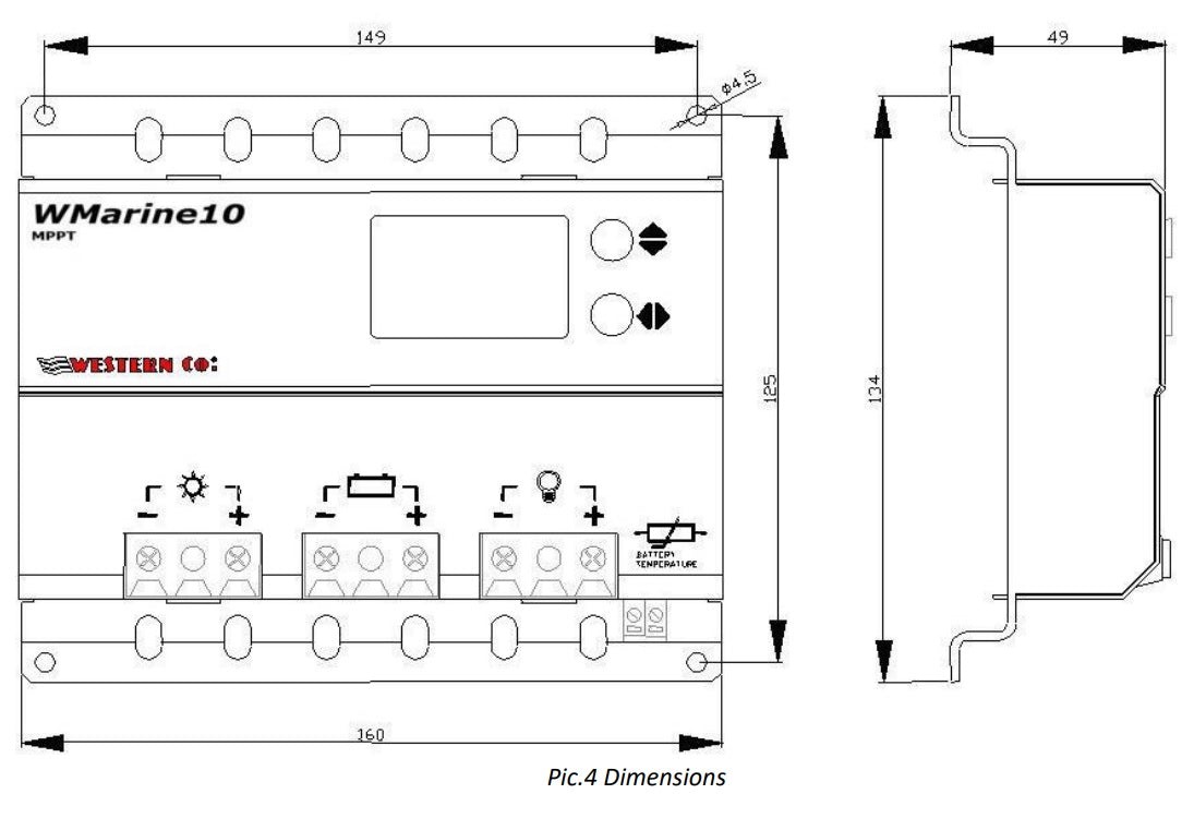 Western WMarine10 Buck/Boost MPPT 10A 24V