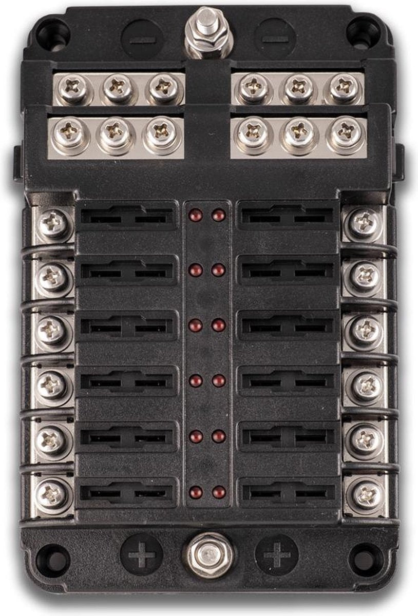 Zekeringskast 12 x steekzekering 12/24V
