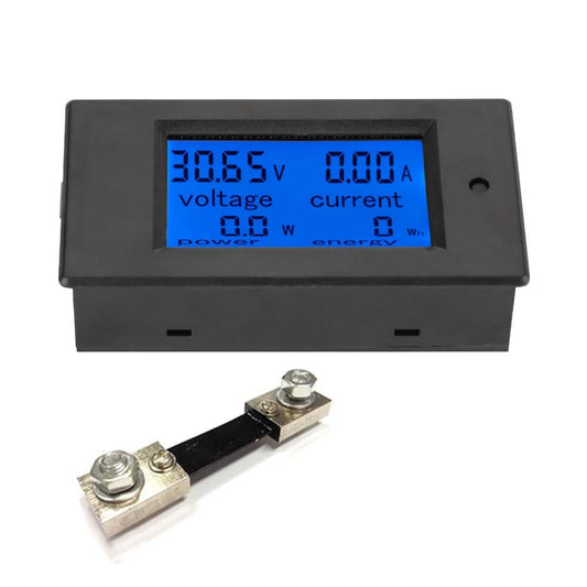 DC vermogensmonitor (shunt) met LCD display