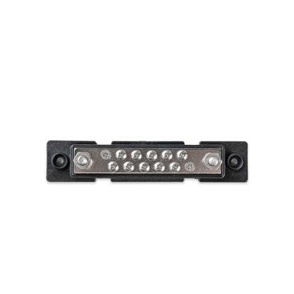 Verteilerblock 10-fach M4 & 2-fach M6, schwarz