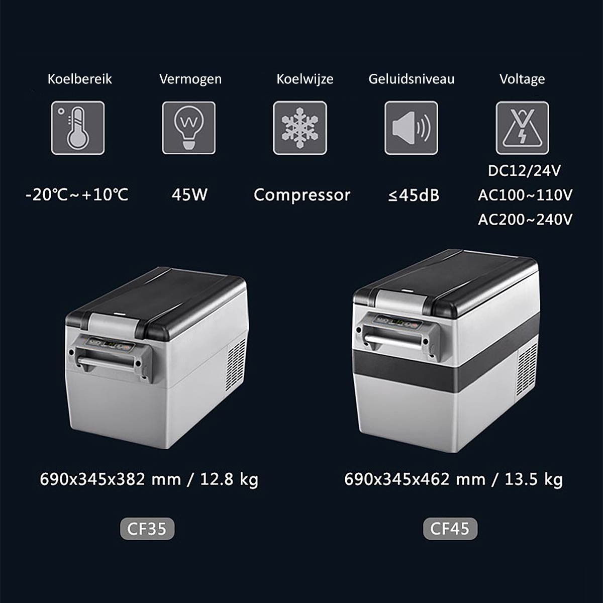 Faraday Arctic CF-45 12/24V compressor koelbox