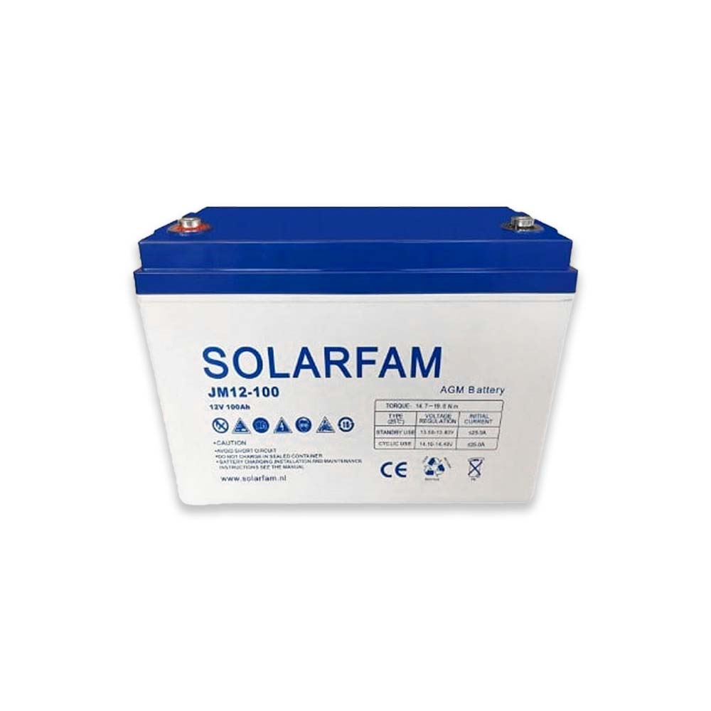 SolarFam AGM Deep Cycle accu 12V/100Ah