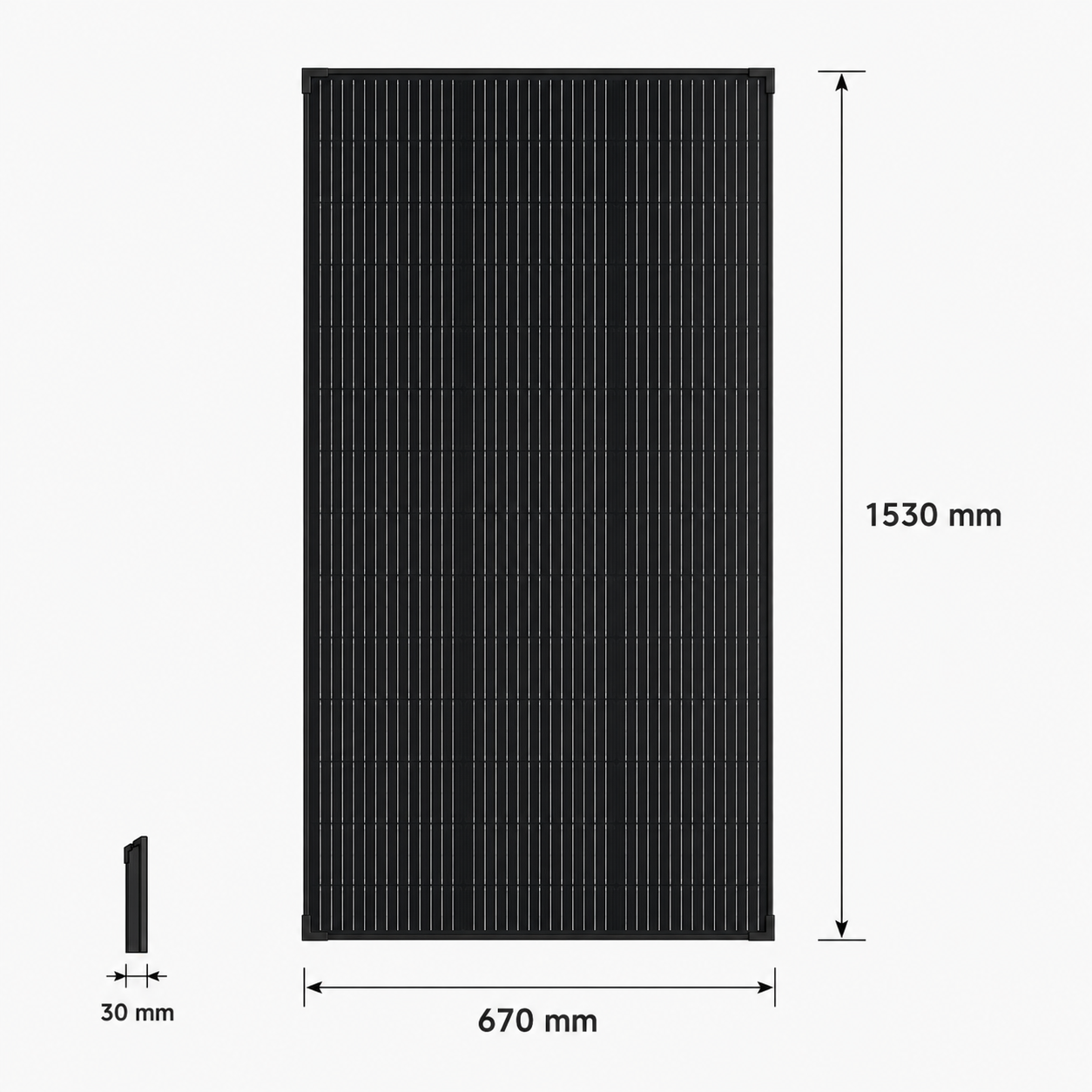 3 x SolarFam Monokristallijn 200Wp (600Wp)
