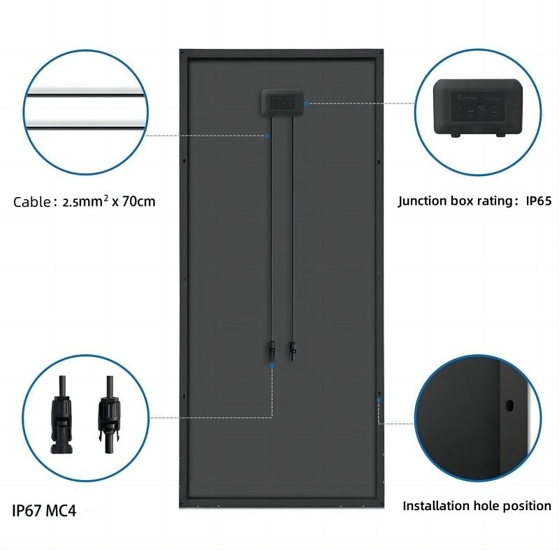 2 x SolarFam Monokristallijn 200Wp (400Wp)