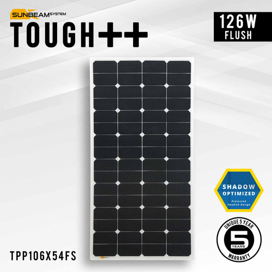 Sunbeam Tough++ 126Wp Flush