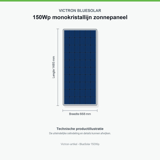 Victron BlueSolar 150Wp monokristallines Solarmodul