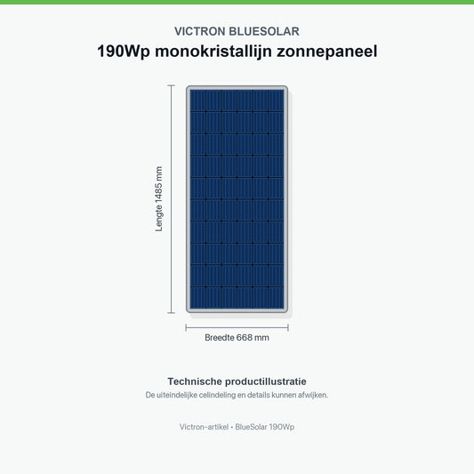 Victron BlueSolar 190Wp monokristallines Solarmodul