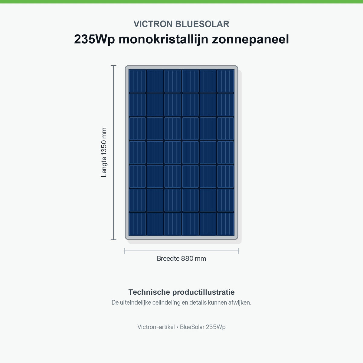 Victron BlueSolar 235Wp monokristallines Solarmodul