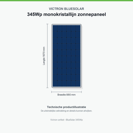 Victron BlueSolar 345Wp monokristallines Solarmodul