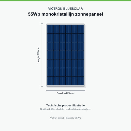 Victron BlueSolar 55Wp monokristallines Solarmodul